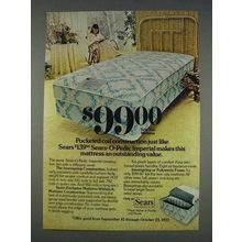 1977 Sears Twin Size Mattress Ad - Coil Construction