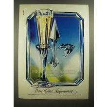 1979 Henkell Trocken Champagne Ad - in German - Das Glas Temperament