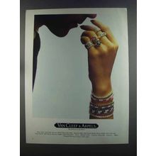 1982 Van Cleef & Arpels Jewelry Ad - Rings and Bracelets