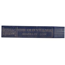 THE OLD VILLAGE, SHANKLIN, ISLE OF WIGHT. unused Leather Bookmark 178