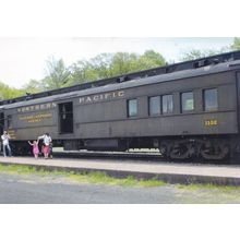 Northern Pacific Triple Combine Minnesota USA Railway Museum Postcard