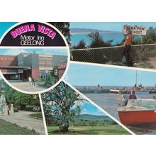 Buena Vista Motor Inn Geelong Australian Map Postcard