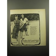 1957 Galey & Lord Catalina Shorts, Shirt, Play Suit and Overskirt Advertisement