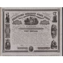 USA Stafford Meadow coal + iron ..Bond for $1,000 ..Date 1858..