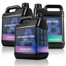Deep Pour Epoxy Resin, KISREL 3Gallon Resin Epoxy Kit (2:1) for 2-4 Inch Pour De