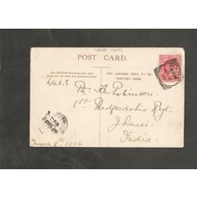 Genealogy Postcard Pte A Robinson 1st Bedfordshire Regiment India Ware Sq Circle