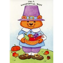 For A Wonderful Son - Thanksgiving Greeting Card - 04839