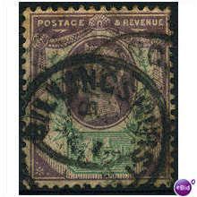 1887 SG198 1 1/2d Dull Green & Purple Fine Used SG198