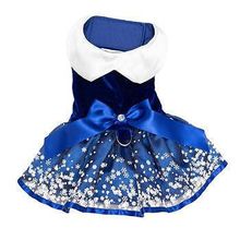 Holiday Dog Harness Dress - Snowflakes Large
