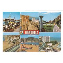 FUENGIROLA, COSTA DEL SOL, Spain vintage postcard unposted multi view #