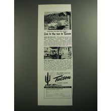 1949 Tucson Arizona Ad - Live in the Sun in Tucson