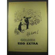 1956 Golden Esso Extra Petrol Ad - The Finest