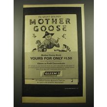 1964 Gleem Tooth Paste Ad - The Giant Golden Mother Goose