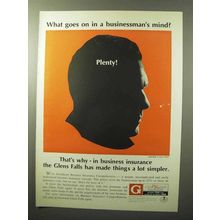 1964 Glens Falls Insurance Ad - In a Businessman's Mind