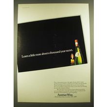 1977 Austrian Wine Ad - Learn a Little More About a Thousand Year Secret