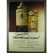 1978 Jameson Irish Whiskey Ad - And Water