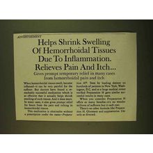 1979 Preparation H Ointment Ad - Shrink Swelling