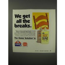 1990 Borden Elmer's Carpenter's Wood Glue Ad - we get all the breaks