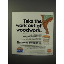 1990 Borden Elmer's Fill 'N Finish Wood Filler Ad