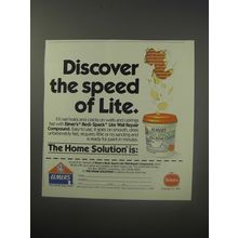 1990 Borden Elmer's Redi-Spack Lite Wall Repair Compound Ad - Discover