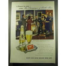 1949 Miller High Life Beer Advertisement - A toast to you