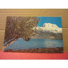 LOCH MAREE & snow-capped SLIOCH Wester Ross used postcard 1971 pm =