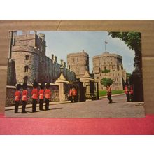 CHANGING THE GUARD, WINDSOR CASTLE, unposted postcard /