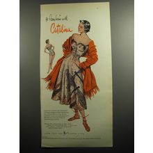 1951 Catalina Dragon Fly Swimsuit Ad - Go Carribean with Catalina