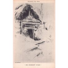 Au Courant D'Air G Guetant Souvenirs D'un Poilu Painting Postcard