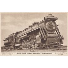 Canadian National Railways Northern Type Locomotive Train 4-8-4 Postcard