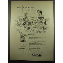 1956 McCall's Magazine Ad - Picnic at the Beach