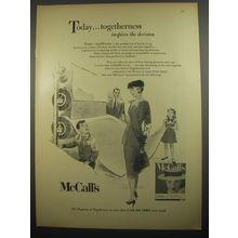 1956 McCall's Magazine Ad - Today togetherness inspires the decision - Carpets