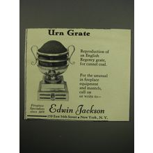 1955 Edwin Jackson Urn Grate Advertisement