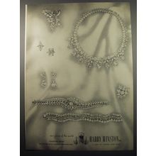 1955 Harry Winston Jewelry Ad - rare jewels of the world
