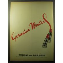 1960 Germaine Monteil Lipstick Advertisement - Tamango and Pink Glory