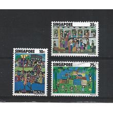 Singapore.Children's Day set of 3.Fine Used.Jun25