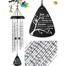 Cardinal Memorial Sympathy Wind Chimes for Loss of Loved One, Bereavement Sympat