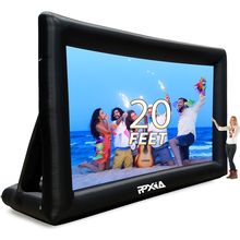 Inflatable Movie Screen Outdoor Projector Screen for outside 20Ft, Blow up Scree
