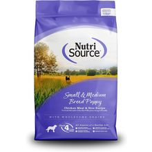 Nutrisource Puppy Food for Small and Medium Breeds, Chicken Meal and Rice, 26LB