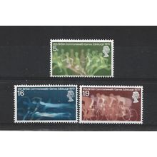 GB.Ninth British Commonwealth Games set of 3.Mounted Mint.Jul25b