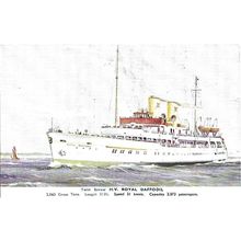 General S.N.Co. MV ROYAL DAFFODIL Art Postcard (J. Salmon SS.10)