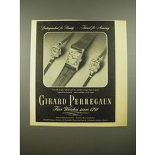 1948 Girard Perregaux Watches Ad - Distinguished for Beauty