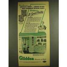 1948 Glidden Spred-Luster and Spred-Flat paint Ad - More than ever
