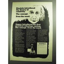 1968 Ampex Videotape Systems Ad - Einstein Relativity