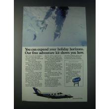 1977 Beechcraft Duke Plane Ad - You Can Expand Your Holiday Horizons