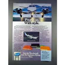 1977 Beechcraft Duke B60 Plane Ad - Pour it On!