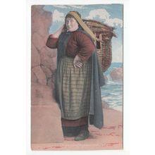 Scotch Fishwife Scottish Postcard National Series