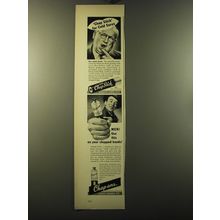 1949 Fleet's Chap Stick and Chap-ans Ad - Chap Stick for Cold Sores
