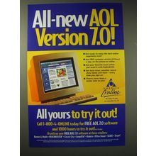 2002 America Online Advertisement - All-new Version 7.0!