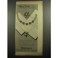 1954 Tiffany & Co. Jewelry and Wedding Stationery Ad - Tiffany quality